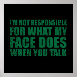 Funny sarcastic Zitate Spaß sarcasm introvertierte Poster