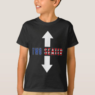 Funny Sarcastic Zwei Seater 4. Juli American Me T-Shirt