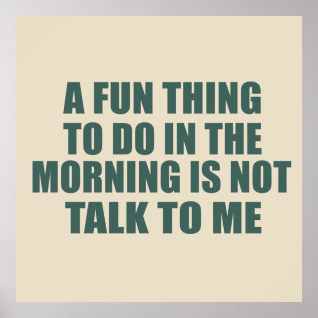 Funny sarkastic Redewendungen introvertieren Zitat Poster (Vorne)