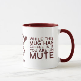Funny sarkastisch, während diese Tasse Kaffee in s