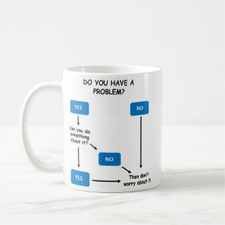Funny, sarkastische Kaffeemaschine Tasse für Probl
