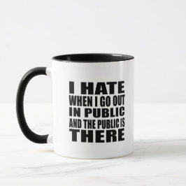 Funny sarkastischer Slogan Erwachsenenhumor introv Tasse