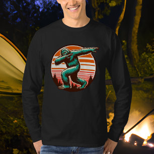 Funny Sasquatch Bigfoot Dabbing Personalisiert T-Shirt