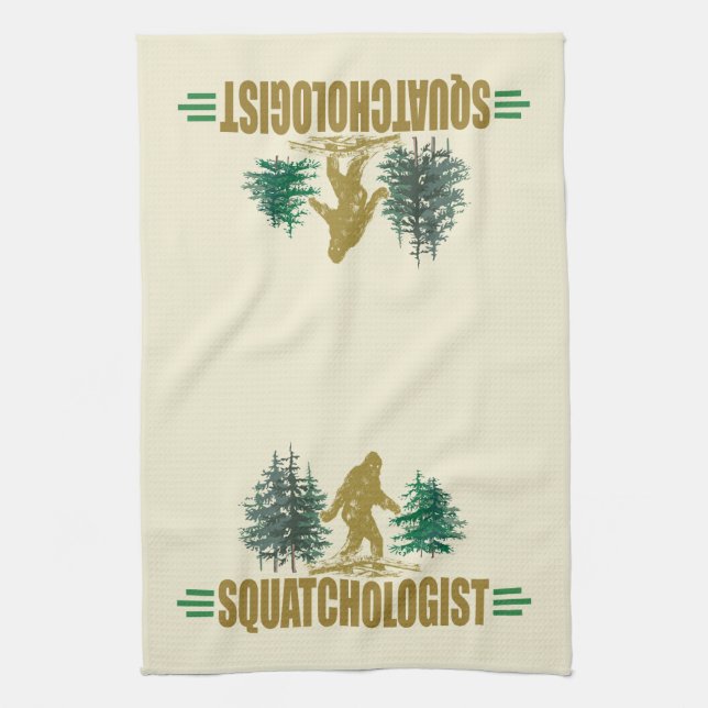 Funny Sasquatch, Bigfoot Handtuch (Vertikal)