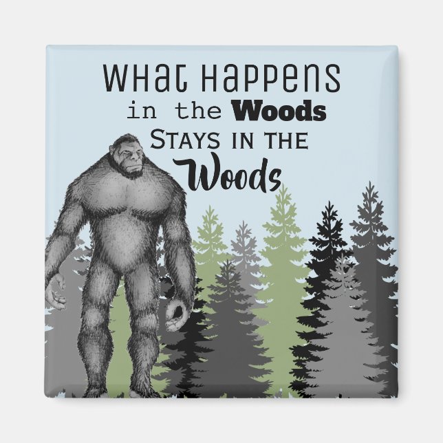 Funny Sasquatch Magnet (Vorne)