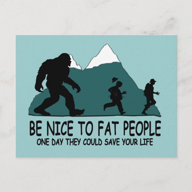Funny Sasquatch Postkarte (Vorderseite)