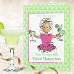 Funny Sassy Margarita Cartoon Geburtstag Karte<br><div class="desc">Ist das eine besondere Person Liebe margaritas und feiern ihr Geburtstag? Personalisieren Sie diese lustige Karte für sie!</div>