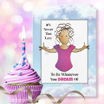 Funny Sassy Snarky African American Birthday Karte<br><div class="desc">Diese lustige und knusprige Karte scheint eine ermutigende Geburtstagskarte zu sein ... . aber warten Sie auf die punchline :) Passen Sie Ihre Nachricht und ihren Namen an</div>