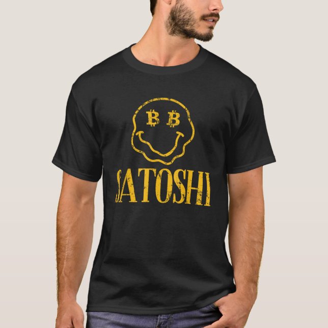 Funny Satoshi Est 2009 Bitcoin Creator Blockchain T-Shirt (Vorderseite)