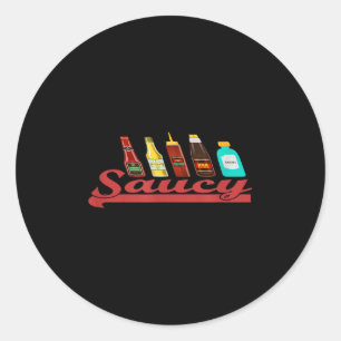 Funny Sauce Saucy Ketchup Mustard Mayo Grillen Hot Runder Aufkleber