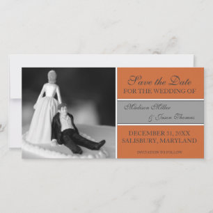 Funny Save the Date Ankündigungen {Orange}