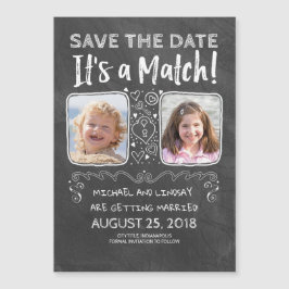 Funny Save the Date - Es ist ein Match Magneteinladung