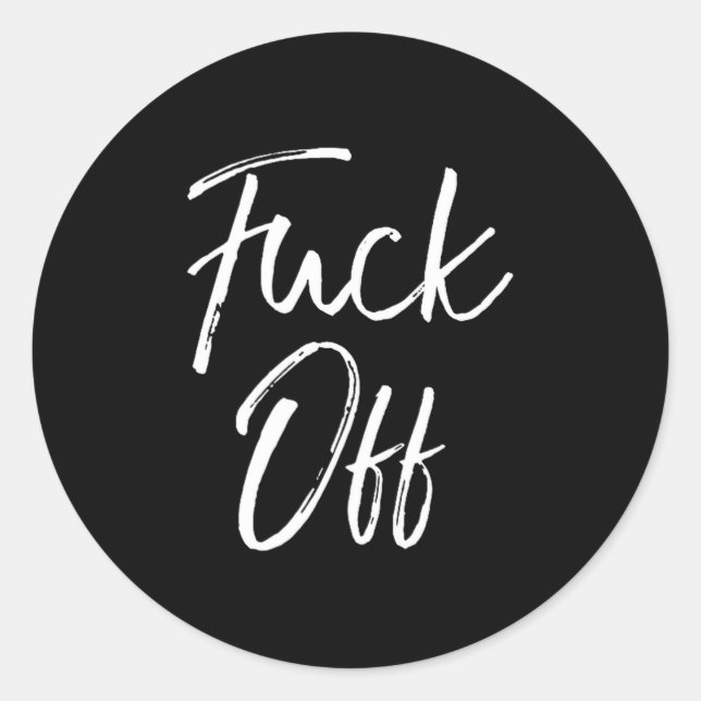Funny Saying Sarcastic Quote Loner Joke Gift For O Runder Aufkleber (Vorderseite)