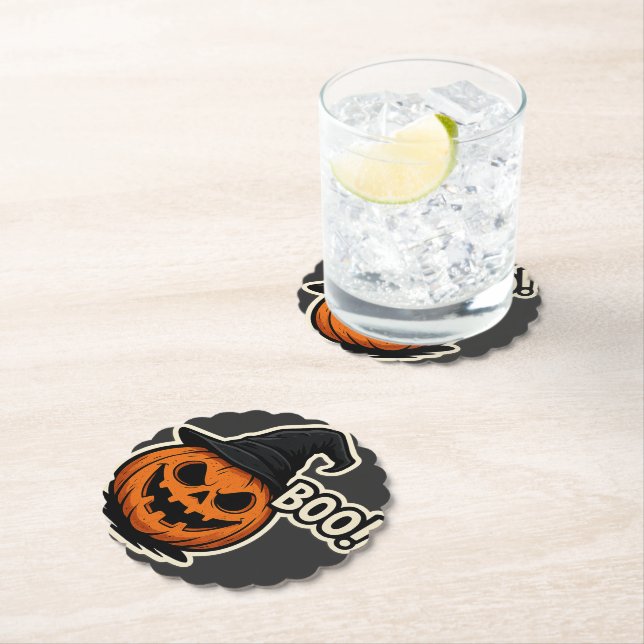  Funny & Scary Halloween Sticker  Untersetzer (Vor Ort)