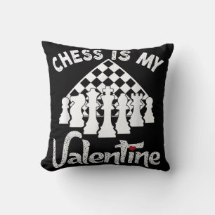 Funny Schach ist mein Valentine Coach Spieler Fan  Kissen