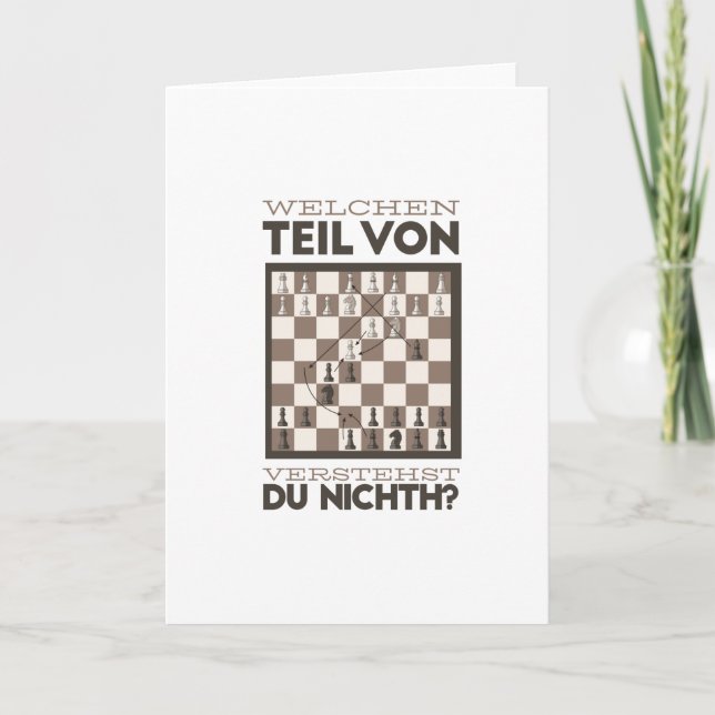 Funny Schach Karte (Vorderseite)