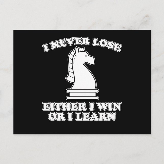 Funny Schach Piece Schach Spieler Spaß Schach Spie Postkarte (Vorderseite)