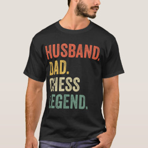 Funny Schach Player Husband Vater Schach Legende V T-Shirt