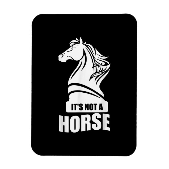 Funny Schach sein nicht ein Pferd Ritter Piece Pla Magnet (Vertikal)