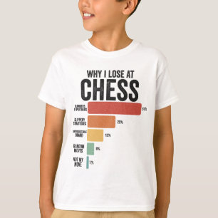 Funny Schach Sport Warum ich beim Schachspiel Retr T-Shirt