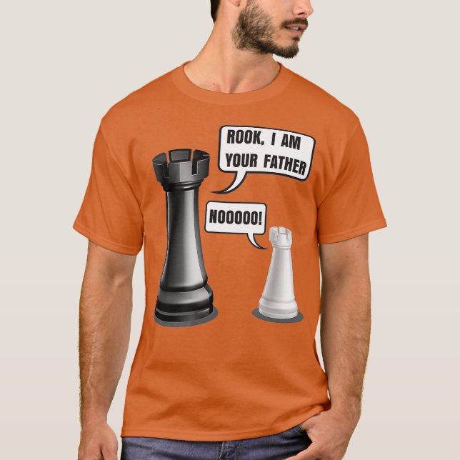 Funny Schachbrett Spaß Lover Rook I Am T-Shirt (Vorderseite)