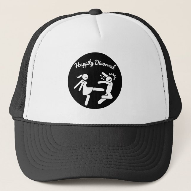 Funny Scheidung Beileid Geschenke Truckerkappe (Vorderseite)