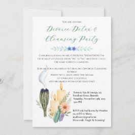 Funny Scheidung Cleansing Party Wellness-Center & Einladung