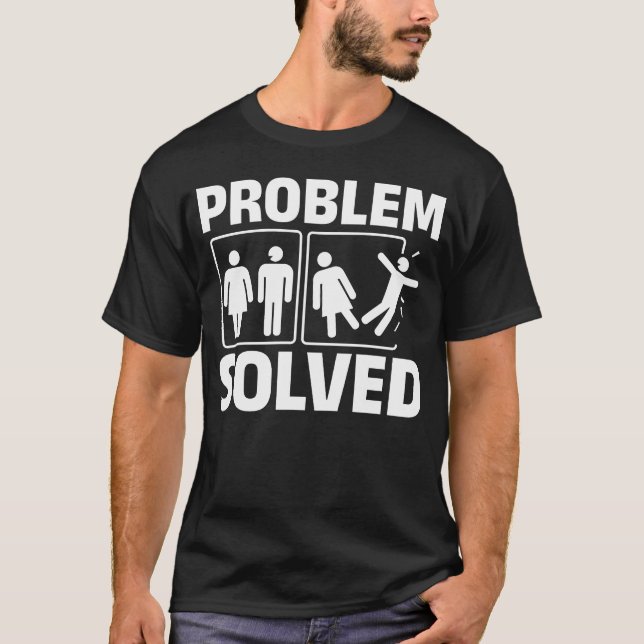 Funny Scheidung Frauen Männer Probleme T-Shirt (Vorderseite)
