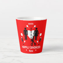Funny Scheidung Party T - Shirt Latte Tasse