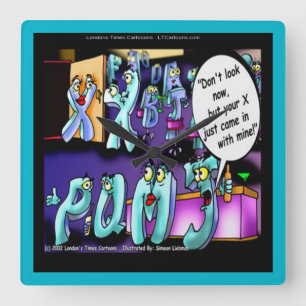 Funny Scheidung Square Wall Clock Quadratische Wanduhr