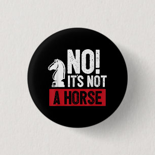 Funny Schess King Casting Design Button