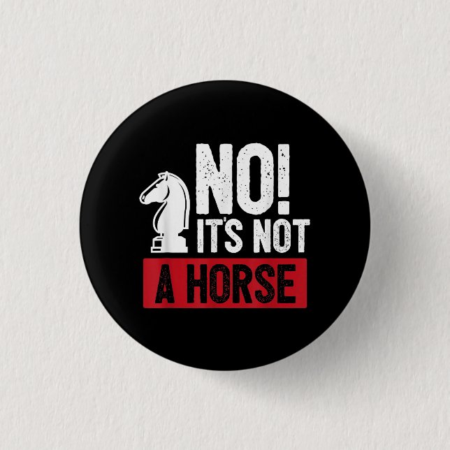 Funny Schess King Casting Design Button (Vorderseite)