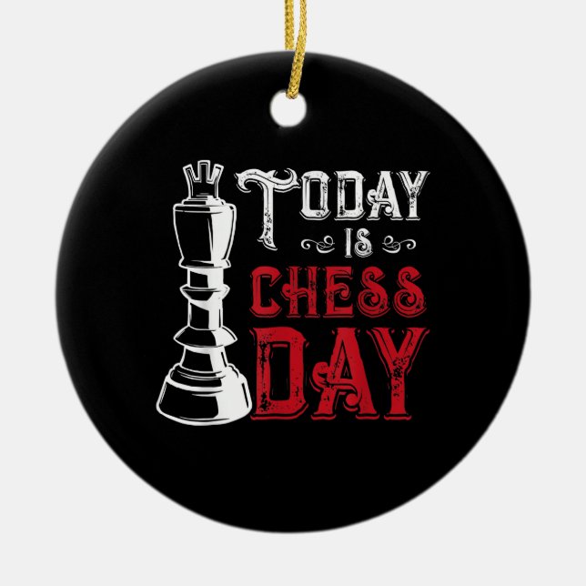 Funny Schess King Casting Design Keramik Ornament (Vorne)