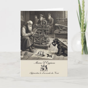 Funny Schnauzer Geschichte Faltkarte Karte