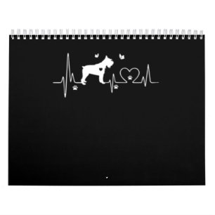 Funny Schnauzer Heatbeat Kalender