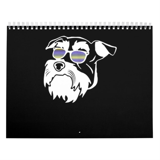Funny Schnauzer Hund Kalender (Titelbild)