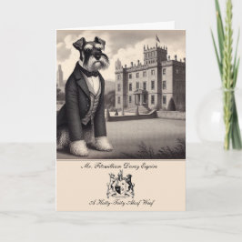 Funny Schnauzer Jane Austen Carte de voeux