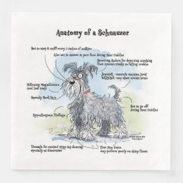 Funny Schnauzer Paper Napkin Serviette