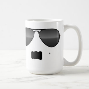 Funny Schnurrbart Brille niedlich Gangster Kaffeetasse