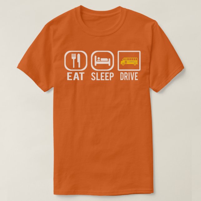 Funny School Bus Driver Design 2 T-Shirt (Design vorne)