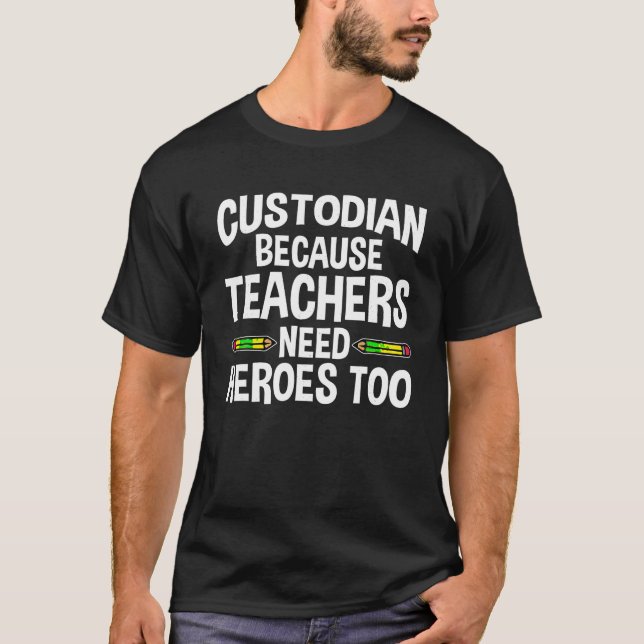 Funny School Custodian Design for Men Women Janito T-Shirt (Vorderseite)