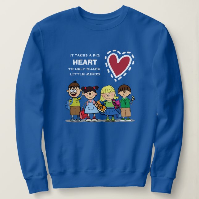 Funny School Enfants Sweatshirt pour enseignant (Design devant)
