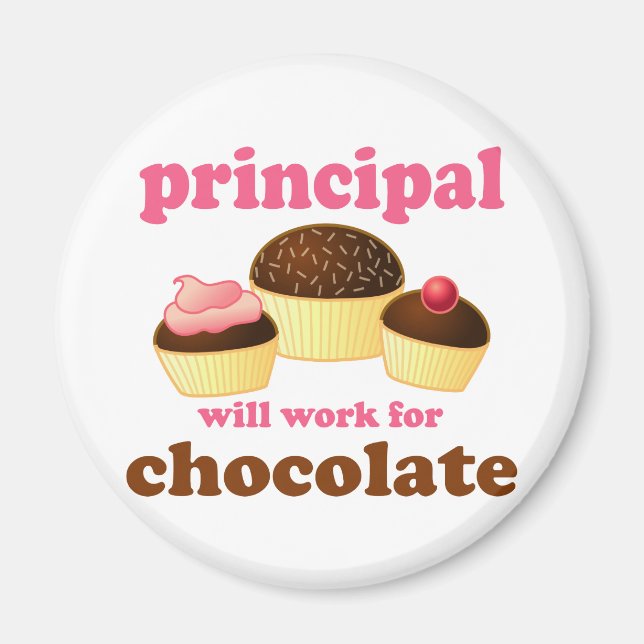 Funny School Principal Magnet (Vorne)