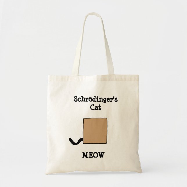 Funny Schrödingers Cat Bag Tragetasche (Vorne)