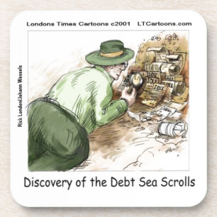 Funny Schulden Sea Scrolls Getränkeuntersetzer