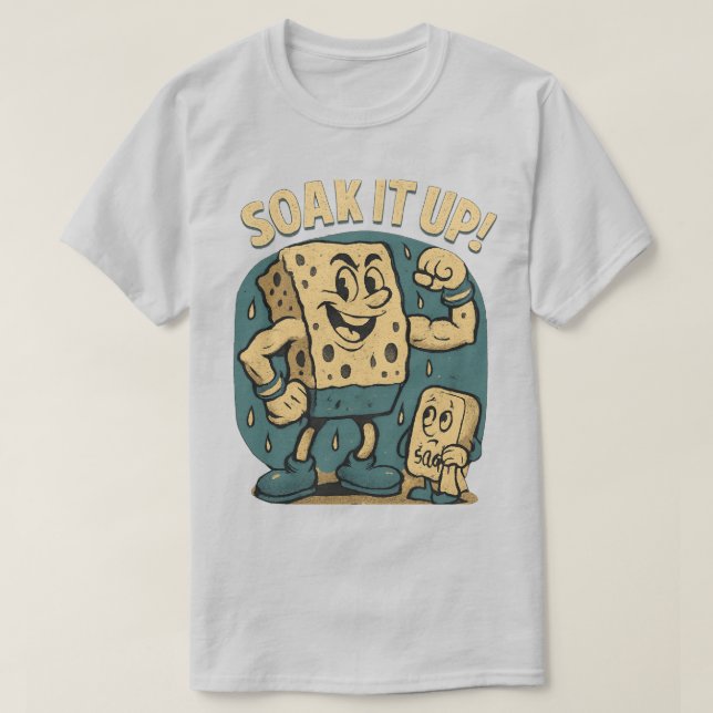 Funny Schwamm Cartoon T-Shirt (Design vorne)