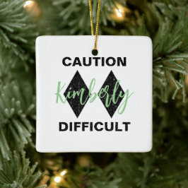 Funny Schwieriges Double Black Diamond Keramikornament