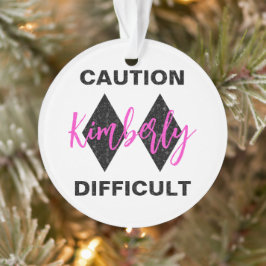 Funny Schwieriges Double Black Diamond Ornament