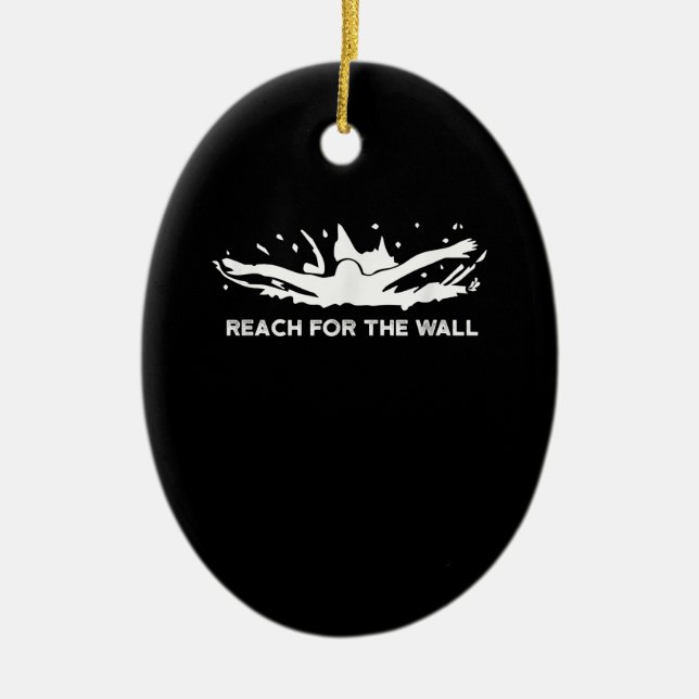 Funny Schwimmen Geschenk Schwimmer Sport Schwimmer Keramik Ornament (Vorne)