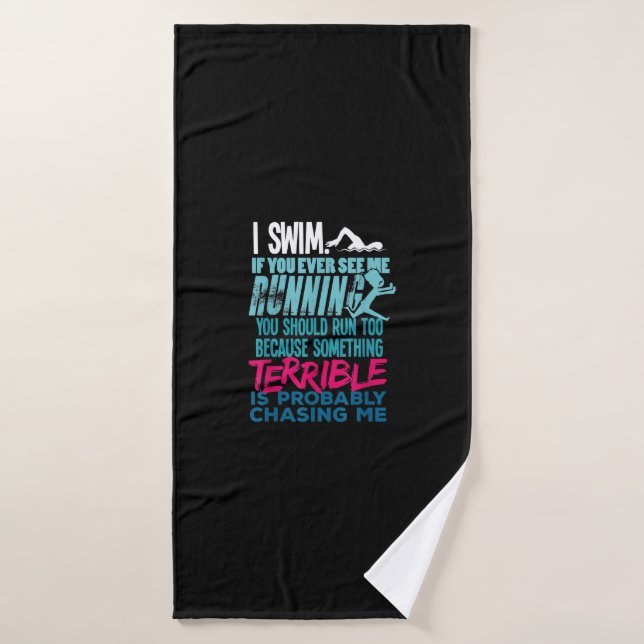Funny Schwimmen Geschenk zum Baden Badehandtuch (Badehandtuch)